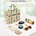 thumbnail image 5 of FORMRS Womens Corduroy Tote Bag Crossbody Shoulder Handbag with Pocket, Retro Green Stars, 5 of 7