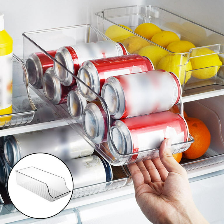 1pc Kitchen Fridge Storage Box, Store Cans, Soda & Beverage Rack Containers  Organizers