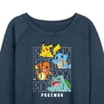 thumbnail image 3 of Pokémon - Stacked Logo Pikachu And Friends - Women's French Terry Long Sleeve Shirt, 3 of 5