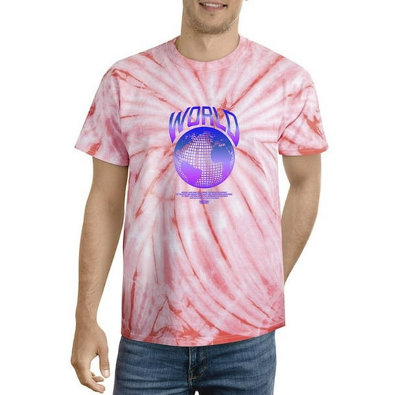 Abstract World Rave Style. Tie Dye Cyclone Men -Image by Shutterstock, Male x-Large