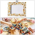 thumbnail image 5 of Stained Glass Sheet Mosaic Tile 5.9 Inch x 3.9 Inch Deep Blue, Stained Glass Sheets for Crafts Project, 5 of 5