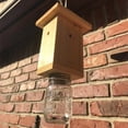 thumbnail image 1 of Trampa para abejas de madera, trampa para abejas de madera reutilizable para exteriores, estilo de cabina de madera Natural, trampa para abejas de carpintero para Patio y jardín, 1 of 2