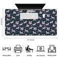 thumbnail image 5 of Long Mouse Pads for Desk,Dark Blue Cartoon Unicorn Leaf Pattern Desk Mats on Top Of Desks, Desk Mouse Pad Extra Large with 3mm Non-Slip Base and Stitched Edge for Gaming,Office,Work,Home 47.3"x23.6", 5 of 6