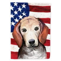 Carolines Treasures CK6517CHF Estonian Hound Dog American Canvas House Size Outdoor-Flags, Multicolor