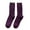 Purple, variant on comerut Autumn Winter Warm Unisex Solid Color Elastic Breathable Middle Tube Crew Socks