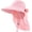 Pink, variant on Minzimin Womens Sun Hat UV Protection, Foldable Waterproof Wide Brim Bucket Hats with Neck Flap for Summer Beach Fishing Hiking