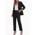 thumbnail image 4 of PRETTYGARDEN Two Piece Sets for Women Dressy Pant Suits Lapel Blazer,Straight Leg Dress Pants,Professional Interview Suit Set,Business Casual Outfits,Office Work Clothes,Fall Winter, 4 of 9