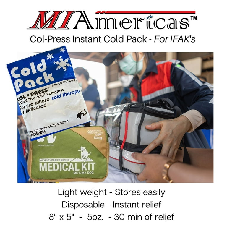 COL-PRESS Instant Cold Packs Disposable Ice Cold Injury Relief 9 x 6  20-30 Min of Relief 6pk 