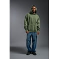 thumbnail image 3 of Expert Brand USA-Made Men's Oversized Heavyweight Cotton Pullover Hoodie, Sage, Medium, 3 of 8