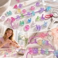 thumbnail image 7 of 26Pcs 0.81IN Chunky Letter Beads for Paracord Charms,Large Letter Beads 0.24IN Hole,3D Bubble Alphabet Beads for Backpacks,Keychains Bracelets and Shoelaces B, 7 of 7