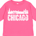 thumbnail image 4 of Inktastic Chicago Skyline Grunge Boys or Girls Long Sleeve Toddler T-Shirt, 4 of 5