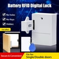 thumbnail image 4 of Battery RFID IC Card Sensor Cabinet Drawer Intelligent SmartLock DIY Invisible Hidde Digital Lock without Perforate Hole, 4 of 7