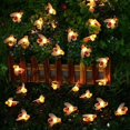 thumbnail image 4 of BR Guirnalda de luces solares para exteriores, 50 LED de 7 m, luz decorativa solar de luciérnaga impermeable para jardín, terraza, valla, patio, hogar, fiesta, Navidad, 4 of 5