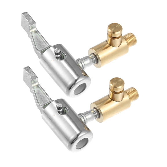 2 Pcs Car Air Chuck Tire Inflator Hose Adapter Locking Tire Air Chuck with Tire Valve Thread