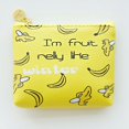 thumbnail image 2 of Mini monedero para niños pequeño bolso de dinero cartera corta Pu bolsa con cremallera (plátano), 2 of 2