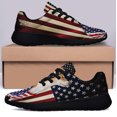 thumbnail image 3 of Jack Russell Terrier American flag Patriot Shoes Sneakers Black Size 7.5, 3 of 7