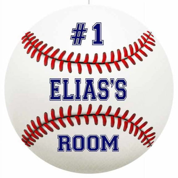 ELIAS'S Bedroom 14" Round Metal Sign Boys Room Wall Decor Gift 100140030187