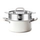 thumbnail image 1 of Olla de acero inoxidable moderna para sopa con tapa para guisar y hervir Doble capa, 1 of 7