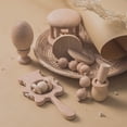 thumbnail image 6 of Wooden Rattles Baby Toys Grasping Toys Wood Ring Montessori Toys Set 8pcs, 6 of 7