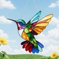 thumbnail image 3 of Suncatcher Hummingbirds, Colorful Humming Bird Sun Catcher for Windows Hanging, Acrylic Spirit Birds Suncatchers for Room Decor, Hummingbird Ornament for Bird Lovers, Fall Decorations for Home E, 3 of 8