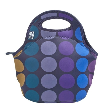 Medallion Getaway Bag - BuIlt Gourmet Getaway Neoprene Lunch Tote Plum Dot
