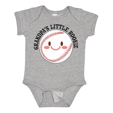 

Inktastic Grandpa s Little Rookie- Baseball Gift Baby Boy or Baby Girl Bodysuit