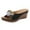 Black, variant on Anuirheih Slip on Sandals Women,Women's Casual Flower Slippers Fish Mouth Shoes Thick Sole Sloping Heel Sandals(Black)