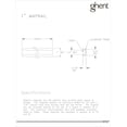 thumbnail image 2 of Ghent MR4-6 4 ft. Length Aluminum 1 in. Maprail with Corkinsert - 6 Per Carton, 2 of 2