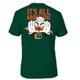 thumbnail image 3 of Men's FloGrown  Green Miami Hurricanes Rally Mascot T-Shirt, 3 of 3