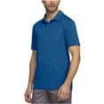 thumbnail image 3 of 32 Degrees Cool Men's Short Sleeve Polo Shirt (Medium, Heather Cadet Blue), 3 of 4