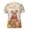 thumbnail image 2 of Happy Thanksgiving Brussels Griffon with Turkey Pumpkins Autumn Vibes All Over Print 3D Shirt Unisex Merch Griff Dog Lover - 12018, 2 of 6