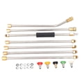 thumbnail image 2 of Power Washer Extension Wand, Rustproof Gutter  Tool With 5 Nozzle Tips For Car, 2 of 8