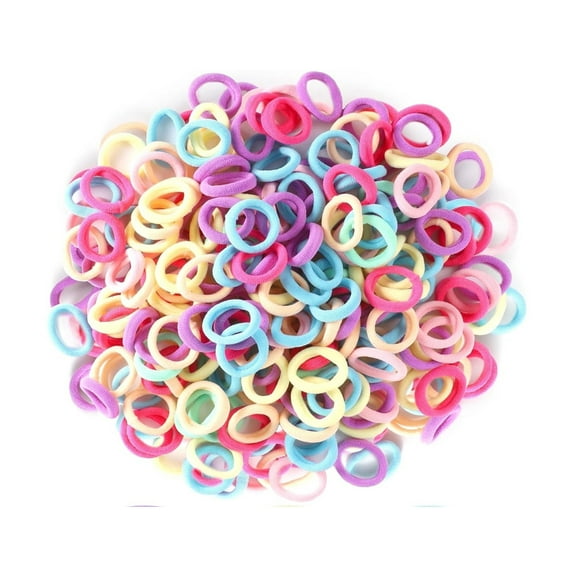 300 Pcs Colorful Baby Elastics Hair,Mini Hair Ties,Multicolor Elastics Hair,Durable Bands for Kids Teens Women