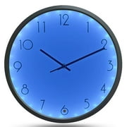 UMEXUS 12" Wall Clocks with LED Night Light for Living Room(Blue)