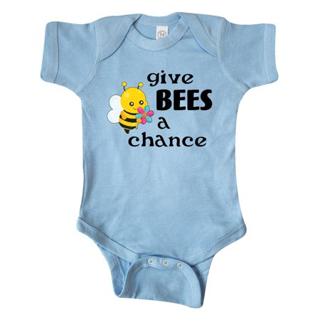 

Inktastic Give Bees a Chance cute bee Gift Baby Boy or Baby Girl Bodysuit