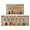 Coffee Brown Pattern, variant on Coffee Black Vintage Pattern Kitchen Mat Set Of 2,Kitchen Rugs Mats with Dirty Resistance,washable,non Skid,kitchen Mats 17.7x24+17.7x48inch