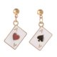 thumbnail image 2 of 1 par de tarjetas de moda de la moda Pendientes colgantes de la oreja Pendientes de orejas Joyería esquí esquí Gafas de esquí, 2 of 3