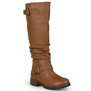 Journee Collection Stormy Women's Knee-High Boots Color: Tan Size: 8 WC