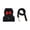 🍒 Black_Hot#4855, variant on Rabbit Harness Leash Set Pet Traction Rope Vest Strap, Adjustable Mesh Polyester, Gray Black Red Pink Blue, Small Animal Comfort, Quick-Dry 50g