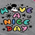thumbnail image 3 of Disney - Mickey Mouse - Have A Nice Day - Toddler & Youth Girls Raglan Graphic T-Shirt, 3 of 5