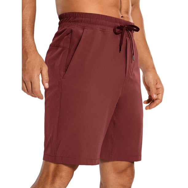 Shorts deportivos para hombre CRZ YOGA 23 cm secado rápido con bolsillos