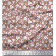 thumbnail image 1 of Soimoi Poly Georgette Fabric Leaves & Floral Artistic Decor Fabric Printed Yard 52 Inch Wide, 1 of 5
