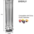 thumbnail image 2 of Capsule Holder For 32 Dolce Gusto Capsules, Holder For Storing Coffee Capsules, Non-slip Base, Rotatable, Black, 2 of 5