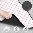 thumbnail image 3 of Naloa Animal Pink Color Paw Car Foot Mat Set of 4 Pieces - Universal Floor Liner Neoprene Full Set Floor Mats for Cars Trucks SUV, 3 of 7