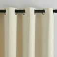 thumbnail image 4 of Blackout Curtains for Bedroom Long Thermal Insulated Winter Grommet Heavy Blocking Darkening Window Drapes Black Out Curtain for Living Room Sliding Door beige 140cm*220cm, 4 of 5