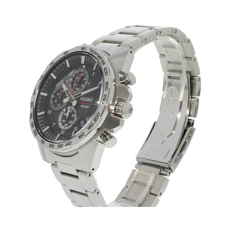 voldtage tortur Nat sted Seiko Men's SSB319 Silver Stainless-Steel Japanese Chronograph Fashion Watch  - Walmart.com