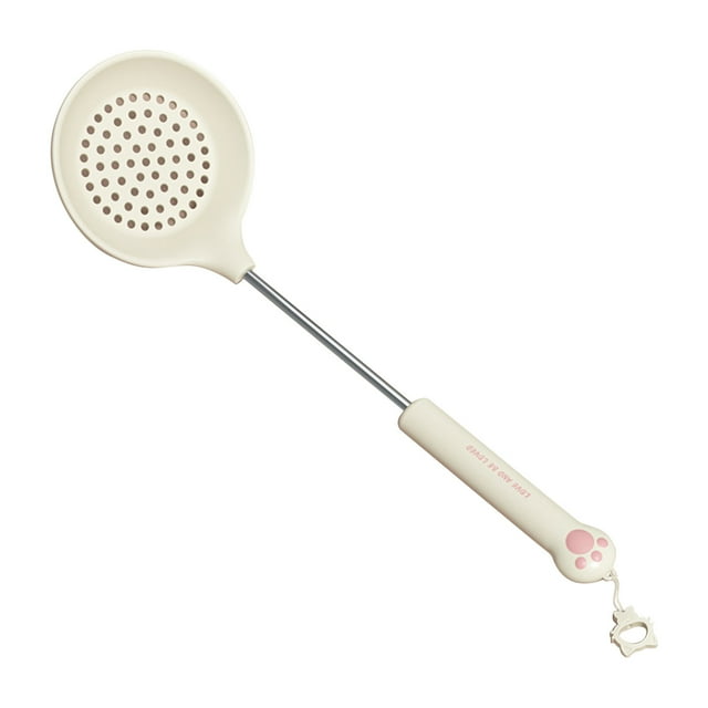 Boovnll Flatware, Cute Claws Cute Silicone Kitchen Stir-Fry Spoon Spatula Slotted Spoon Rice Spoon Non-Stick Cookware, Kitchen Gadgets, Silverware Set, Cutlery Set