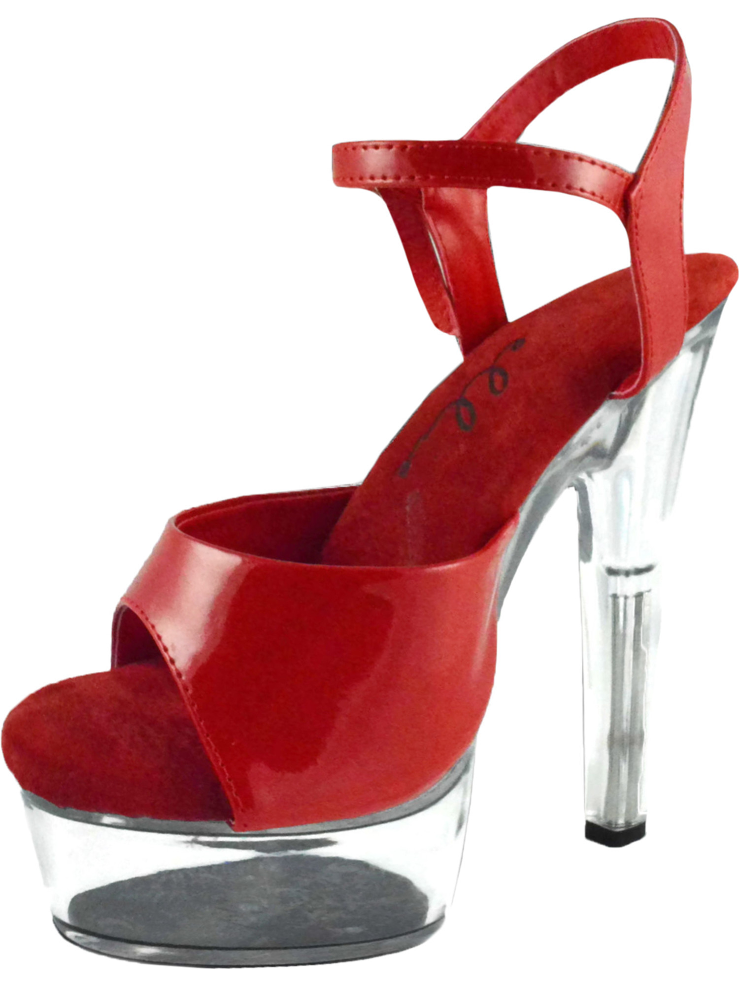 platform shoes with clear bottom