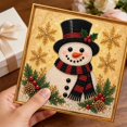 thumbnail image 6 of Christmas Diamond Art,Pearl Diamond Art Christmas,Diy Christmas Pearl Diamond Painting Art Kit With Frame, 3d Raised Beaded Craft For Beginners, Relaxing Holiday Hobby,Handmade Table & Wall Decor, 6 of 7