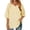 *295-Yellow, variant on Xuyuer Womens 3/4 Sleeve Tops Linen Shirts V Neck Casual Loose Fit Blouses Boho Fashion Bohemian Blouses Casual Loose Fit Tunic Tops Vacation Clothes Print Summer Blouses Shirts